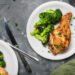 Air Fryer Hen Drumsticks and Broccoli