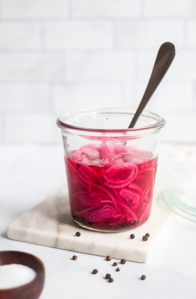 Fast Pickled Purple Onions | Dietitian Debbie Dishes