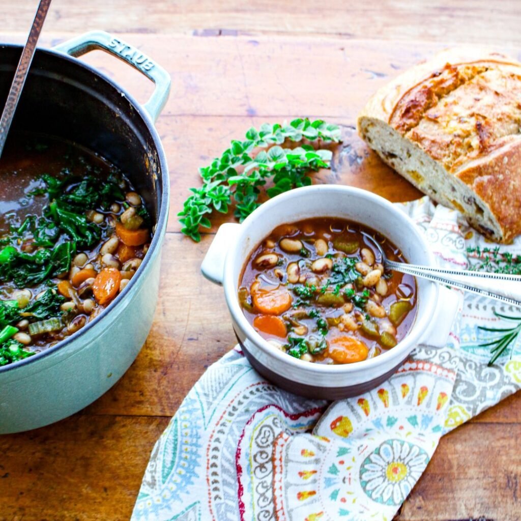 Mediterranean Heirloom Bean Soup – Sharon Palmer, The Plant Powered Dietitian