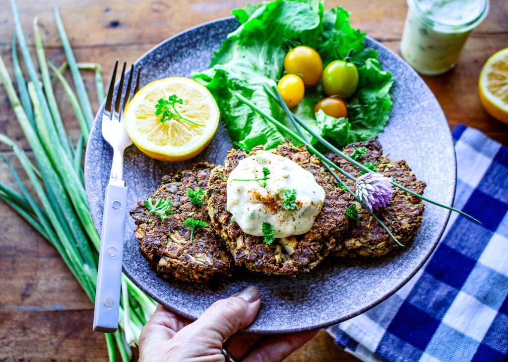 Vegan Crab Desserts with Tartar Sauce