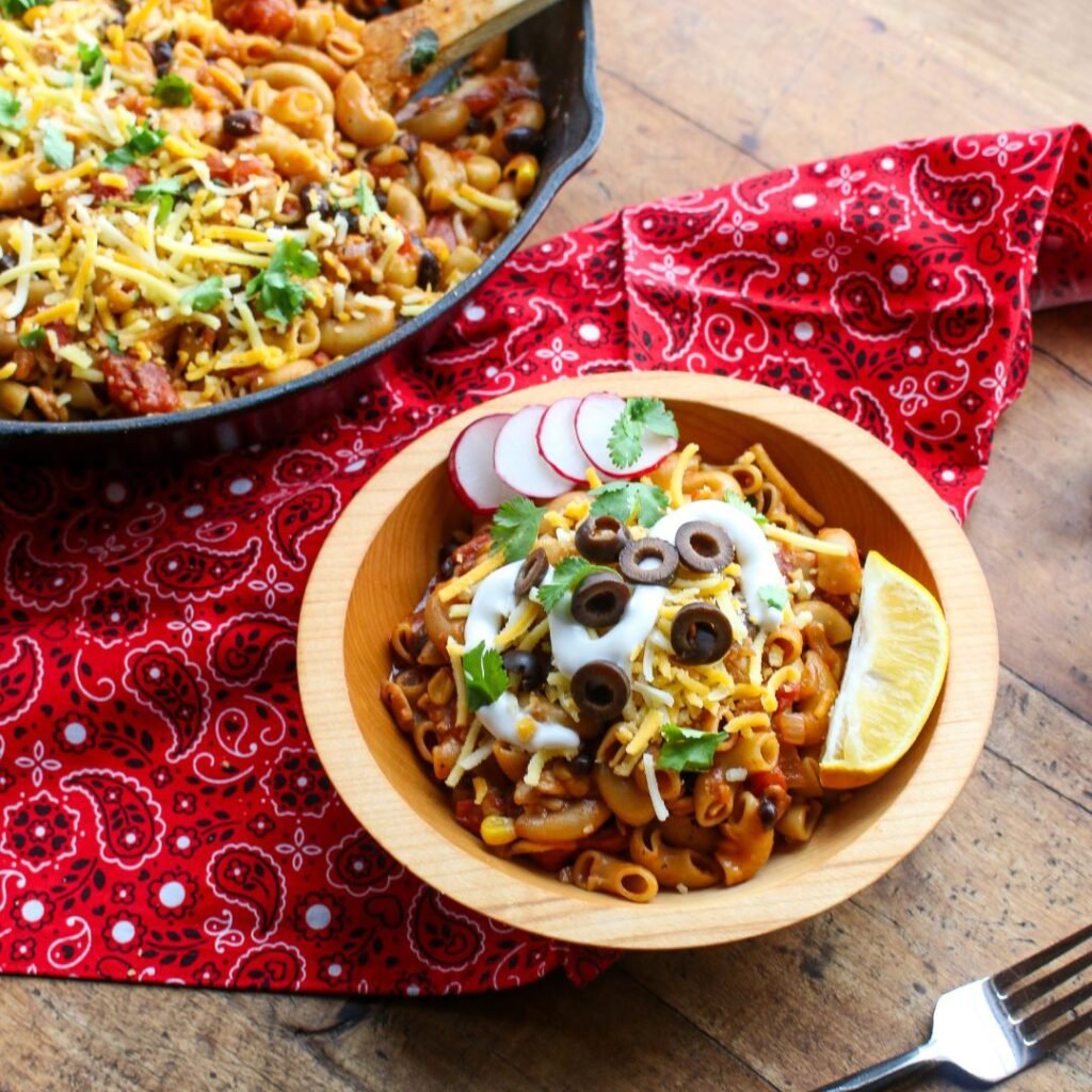 Vegan Chili Mac Skillet – Sharon Palmer, The Plant Powered Dietitian