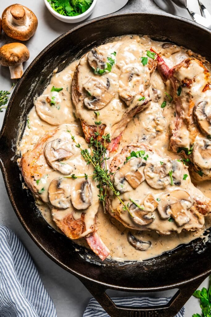 Cream of Mushroom Pork Chops